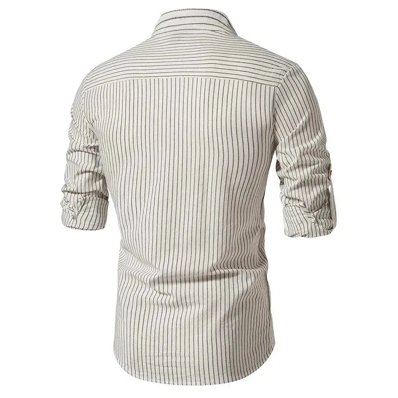 Camisa Masculina Gola Padre 100% Algodão CAMISA06 G2 Sr Alpha