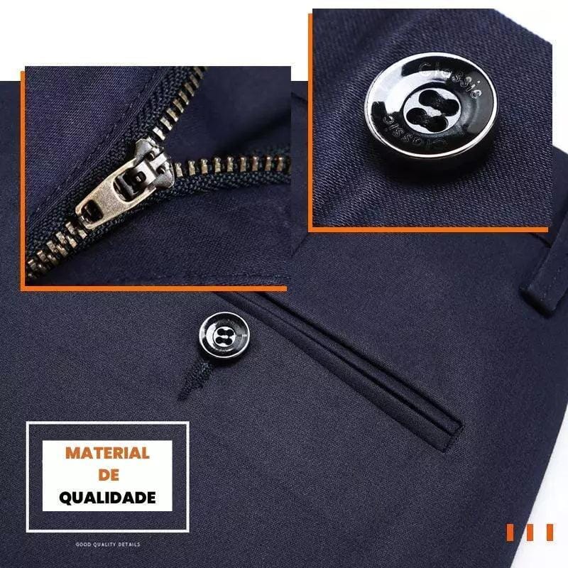 COMPRE 1 E LEVE 3 | Kit Clássico Alfaiataria – Calças Sociais + Cinto de Brinde MASCULINO - ROUPAS - CALÇA 13 Dm Stores