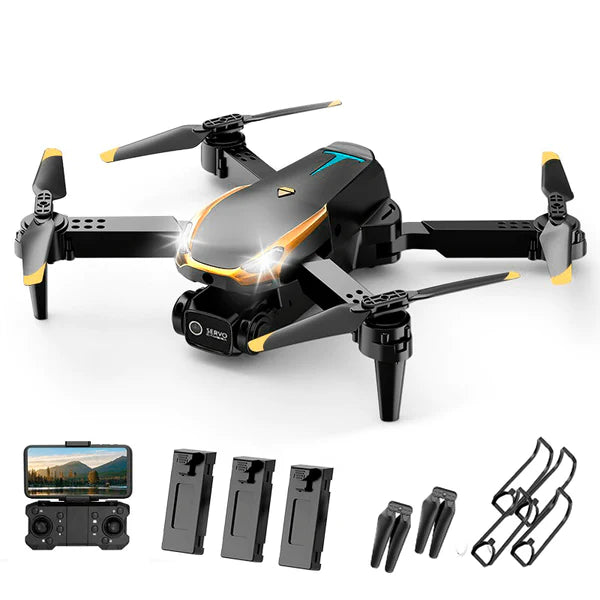 Drone Pro Com Câmera 1080P Wifi GPS 5Km | Tesla Eletrônicos (Drone 3) Dm Stores 3 Baterias