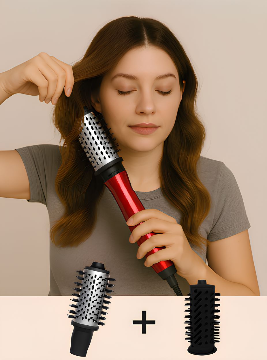 Escova Elétrica DuoStyle Pro – Seca, Alisa e Modela com Resultado Profissional FEMININO - SAUDE E BELEZA - ESCOVA 2 EM 1 Dm Stores