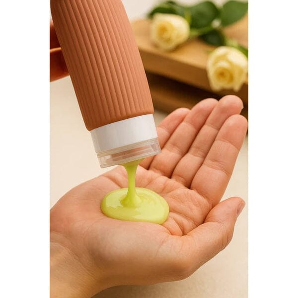 Kit 4 Frascos de Silicone Para Viagem | Anti-Vazamento UNISSEX - VIAGEM - KIT BANHO Dm Stores