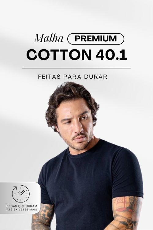 Kit de 3 Camisetas FlexFit Cotton Premium MASCULINO - ROUPAS - KIT CAMISETAS 1 Dm Stores