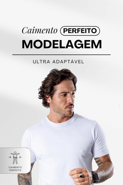 Kit de 3 Camisetas FlexFit Cotton Premium MASCULINO - ROUPAS - KIT CAMISETAS 1 Dm Stores