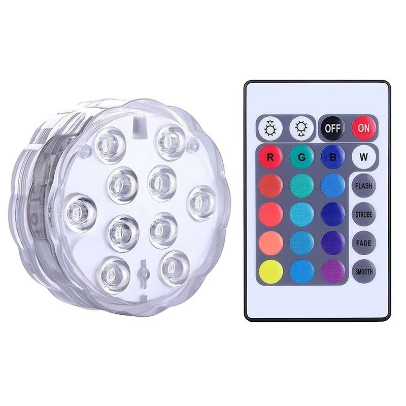 Kit Luminárias RGB para Piscina – Iluminação Sem Fio com Controle Remoto UNISSEX - CASA - LUZ PISCINA Dm Stores