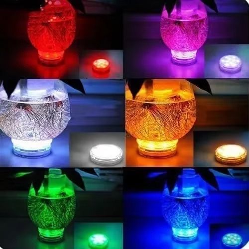 Kit Luminárias RGB para Piscina – Iluminação Sem Fio com Controle Remoto UNISSEX - CASA - LUZ PISCINA Dm Stores