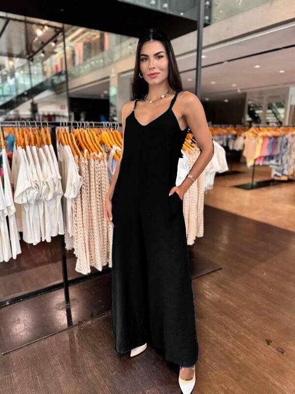 Macacão Elegance Serena – Sofisticação em Cada Detalhe FEMININO - ROUPAS - MACACÃO Dm Stores Preto PP - Veste (32 a 34)