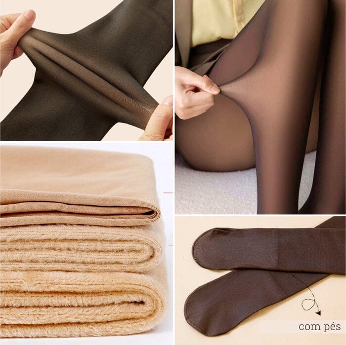 Meia-Calça de Lã Translúcida - Pague 1 e Leve 2 FEMININO - ROUPAS - MEIA CALÇA 3 Dm Stores