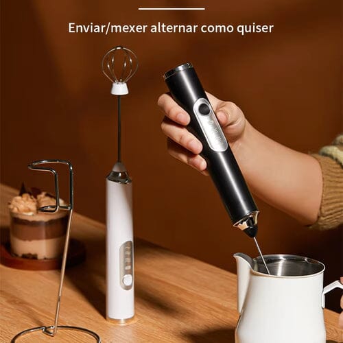 Mixer Portátil Multiuso – Batedor Elétrico para Café, Leite e Bebidas UNISSEX - COZINHA - MIXER Dm Stores