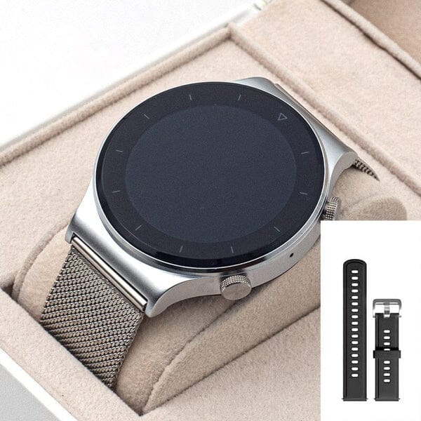 Novo SmartWatch Sports 2024 - A Prova D'agua Eletrônicos (Smartwatches 3) Dm Stores Prata Aço