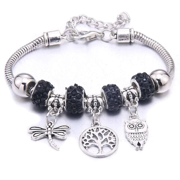 Pulseira Berloque Prata Original Joias & Acessórios (Pulseira 1) Dm Stores Preto