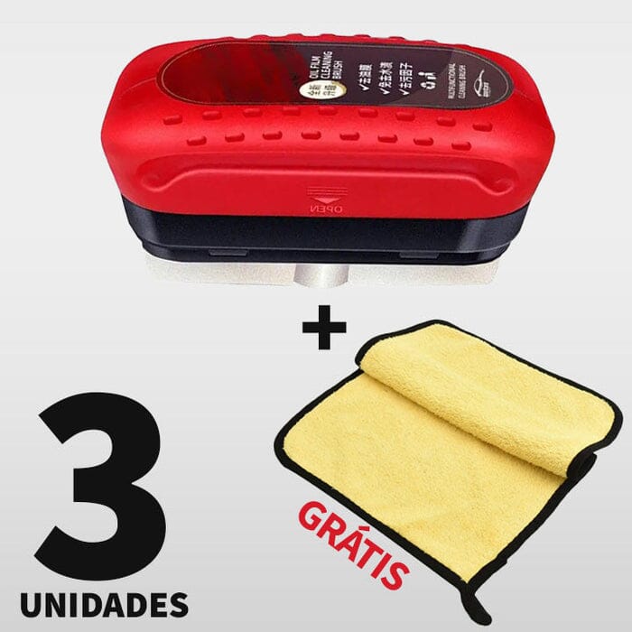 Removedor de Filme Oleoso Automotivo VidroX + Brinde UNISSEX - AUTOMOVEIS - REMOVEDOR FILME Dm Stores 3 Unidades + BRINDE