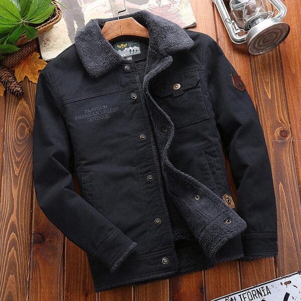 Jaqueta Masculina Classic Flanelada em Algodão / Outono/Inverno 2023 Dm Stores Azul Escuro PP