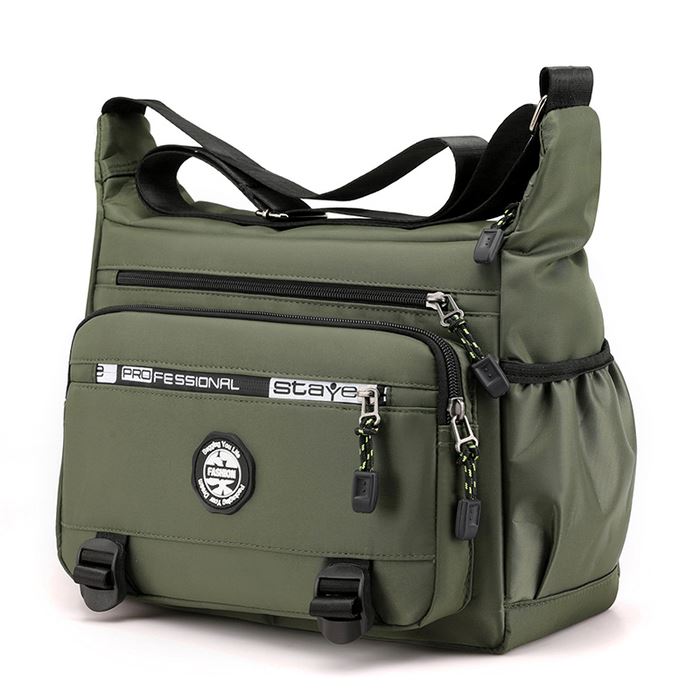 Mochila de Ombro Masculina À Prova d'Água - AquaShield Joias & Acessórios (Mochila 1) Dm Stores Verde