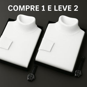 Compre 1 e Leve 2 - Suéter Premium Fit Térmico MASCULINO - VESTUÁRIO - SUETER 2 Dm Stores Branco/Branco P 