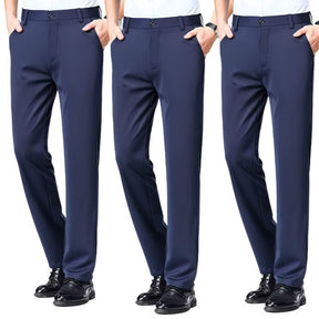 COMPRE 1 E LEVE 3 | Kit Clássico Alfaiataria – Calças Sociais + Cinto de Brinde MASCULINO - ROUPAS - CALÇA 13 Dm Stores 3 Azul P (38) 