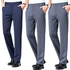 COMPRE 1 E LEVE 3 | Kit Clássico Alfaiataria – Calças Sociais + Cinto de Brinde MASCULINO - ROUPAS - CALÇA 13 Dm Stores Azul/Cinza/Cinza P (38) 