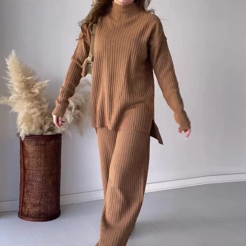 Conjunto Confort Elegance – Estilo e Bem-Estar FEMININO - ROUPAS - CONJUNTO 7 Dm Stores Marrom PP 