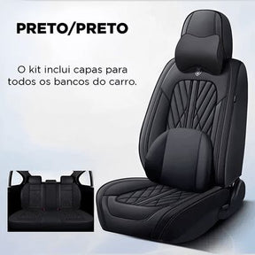 Kit AutoStyle – Capas de Banco Automotivas + Brinde Exclusivo UNISSEX - ACESSORIO AUTOMOTIVO - CAPA BANCO Dm Stores Preto + Brinde Universal 