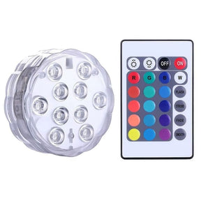 Kit Luminárias RGB para Piscina – Iluminação Sem Fio com Controle Remoto UNISSEX - CASA - LUZ PISCINA Dm Stores 