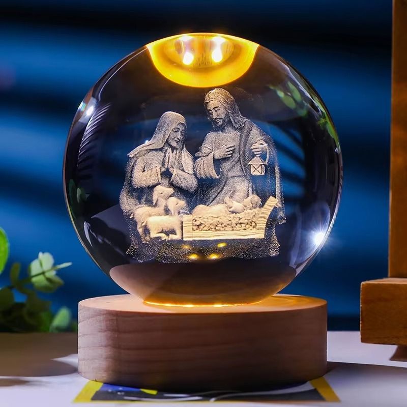 Luminária Sagrada 3D – Fé e Luz em Cada Detalhe UNISSEX - DECORACAO - LUMINARIA RELIGIOSA Dm Stores Chegada Sagrada 