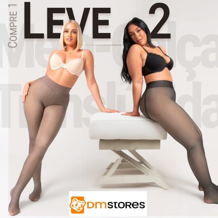 Meia-Calça de Lã Translúcida - Pague 1 e Leve 2 FEMININO - ROUPAS - MEIA CALÇA 3 Dm Stores 
