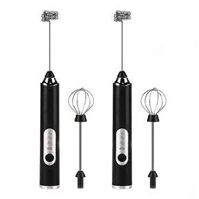 Mixer Portátil Multiuso – Batedor Elétrico para Café, Leite e Bebidas UNISSEX - COZINHA - MIXER Dm Stores Kit 2 Pretos 