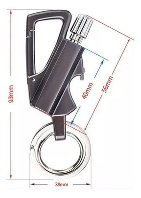 (PAGUE 1 E LEVE 2) Chaveiro-Isqueiro Tactical Pro UNISSEX - ACESSORIO - CHAVEIRO ISQUEIRO Dm Stores 