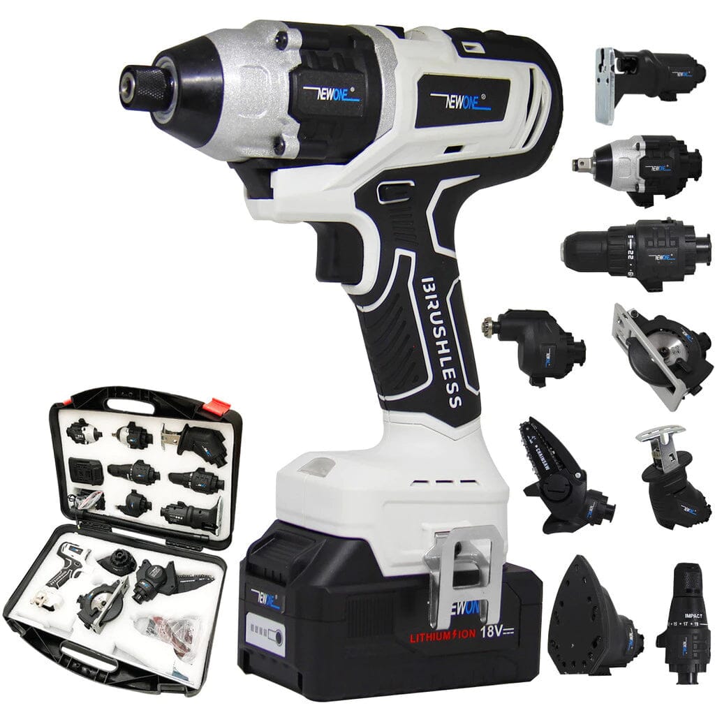 PowerMax Pro Kit 10 em 1 - Parafusadeira Furadeira Lixadeira Serra Martelete Elétrico Espatulas UNISSEX - FERRAMENTAS - PARAFUSADEIRA KIT 10 EM 1 Dm Stores 