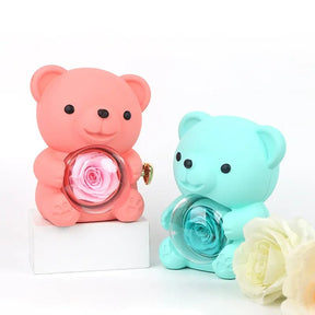 Urso Porta-Joias Giratório com Colar Corações Personalizados FEMININO - ACESSORIOS - URSO COM COLAR Dm Stores 