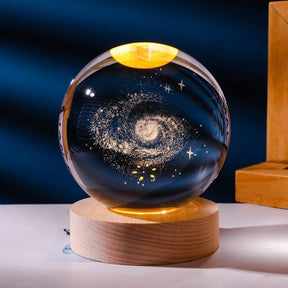 Luminária Decorativa Espacial 3D - Cosmic Glow Casa (Luminária 2) Dm Stores Galáxia Luz Amarela 